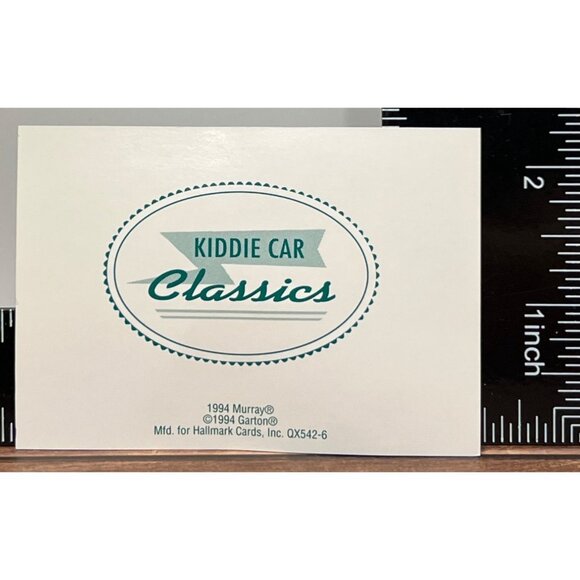 1994 HALLMARK KEEPSAKE ORNAMENT QX542-6 MURRAY CHAMPION KIDDIE CAR CLASSICS - Picture 4 of 10